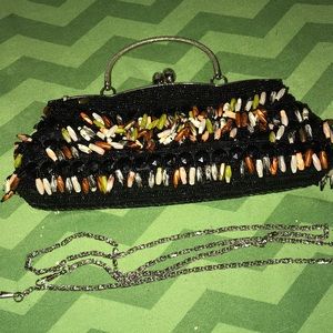 Moni Couture Beaded Clutch or Shoulder Bag